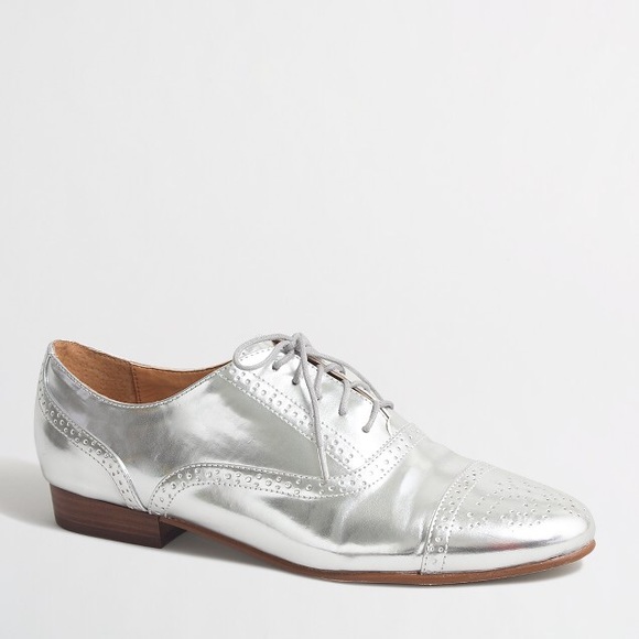 J. Crew Shoes - J.Crew Mirror Metallic Oxfords